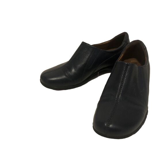 Naturalizer Women’s Size 8 1/2 Blue Slip On Leather Comfort Loafer Shoes - Picture 4 of 11